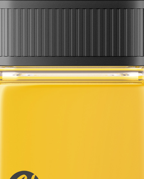 Square Orange Juice Bottle Mockup PSD #2