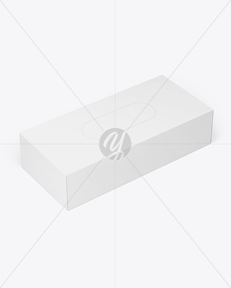 Glossy Paper Box with Perforation Mockup PSD #1