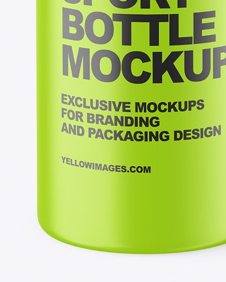 Matte Sport Bottle Mockup PSD #1