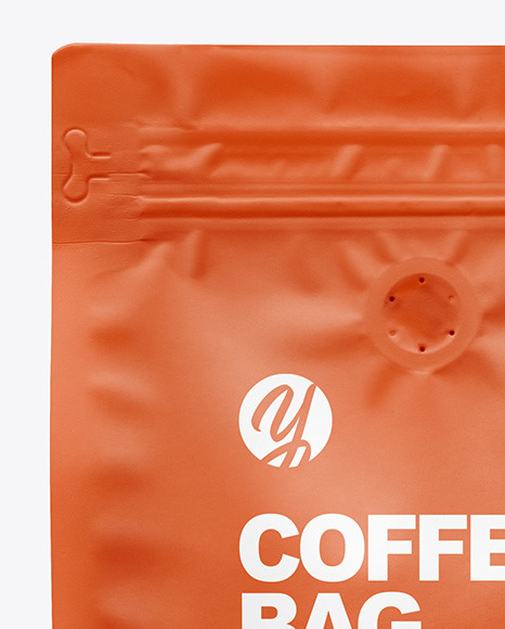 Matte Coffee Bag Mockup PSD #2