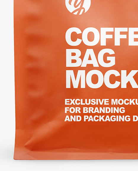 Matte Coffee Bag Mockup PSD #1