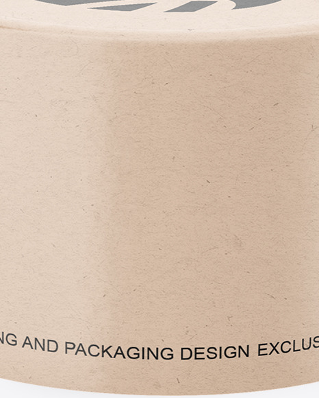 Kraft Paper Tube With Cotton Buds Mockup PSD #1