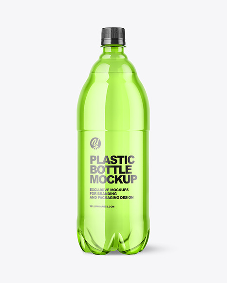 Colored Plastic Bottle Mockup PSD #4