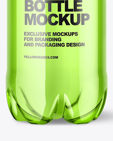 Colored Plastic Bottle Mockup PSD #1