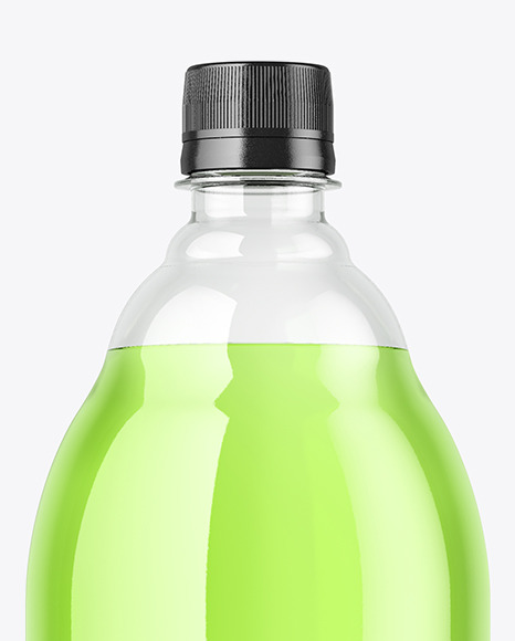 Clear Plastic Drink Bottle Mockup PSD #2