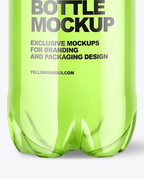 Clear Plastic Drink Bottle Mockup PSD #1