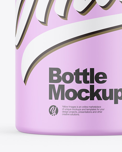 Matte Bottle Mockup PSD #1