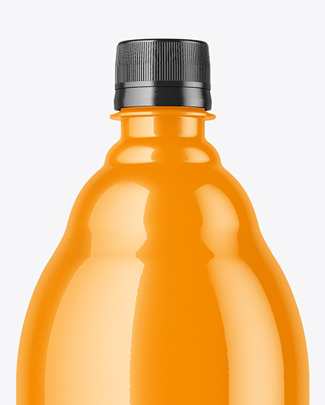 Glossy Plastic Bottle Mockup PSD #2