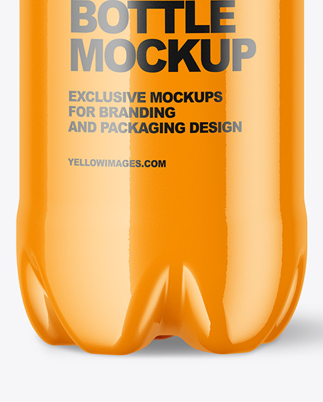 Glossy Plastic Bottle Mockup PSD #1