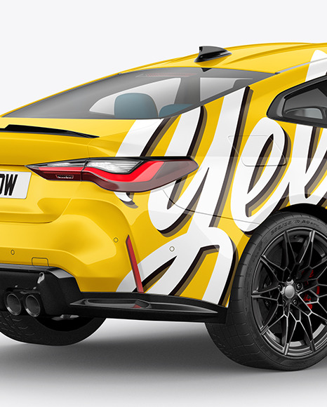 Compact Executive Car   Half Side View PSD #1