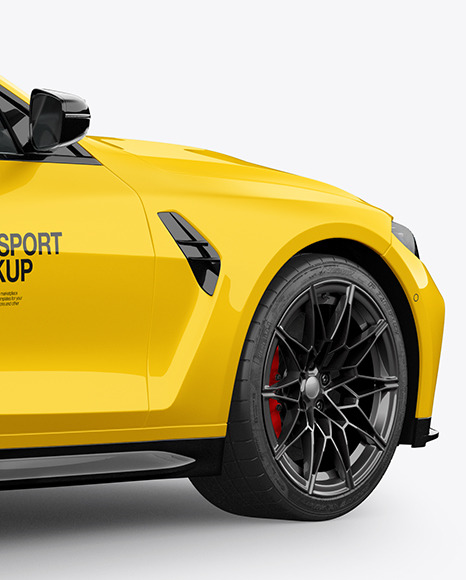 Compact Executive Car   Half Side View PSD #6