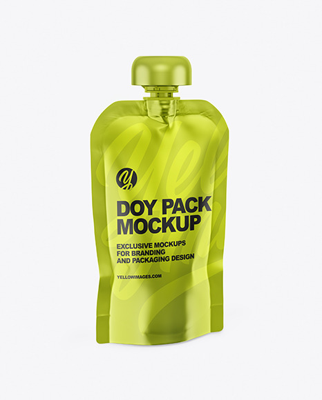Metallic Doy-Pack Mockup