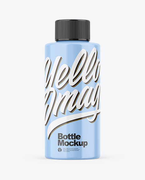 Glossy Bottle Mockup