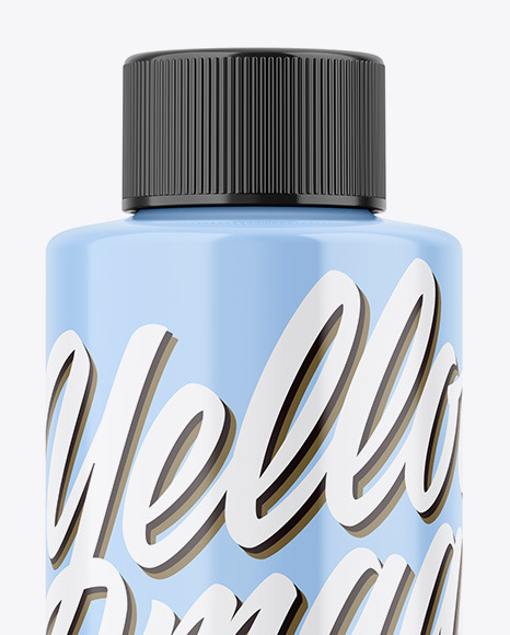 Glossy Bottle Mockup PSD #2