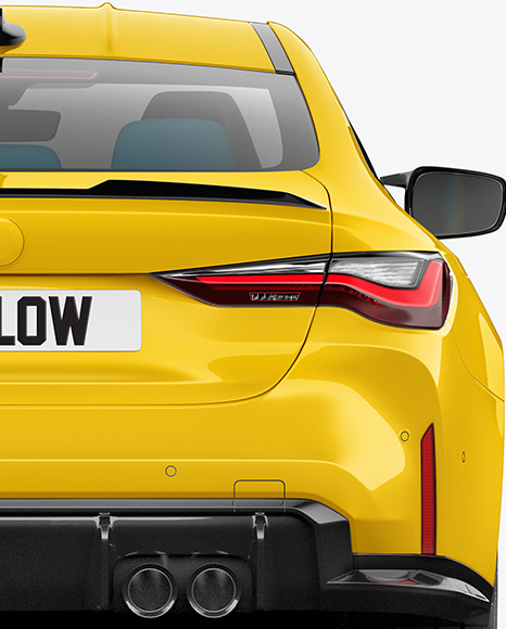 Compact Executive Car   Back View PSD #1