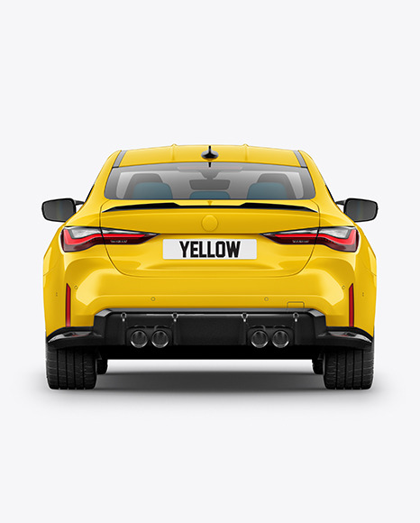 Compact Executive Car   Back View PSD #6