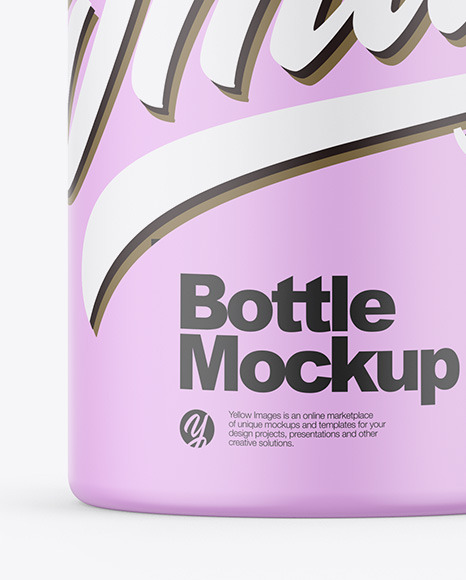 Matte Bottle Mockup PSD #1
