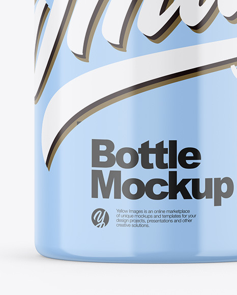 Glossy Bottle Mockup PSD #1
