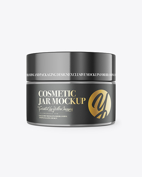 Plastic Cosmetic Jar Mockup