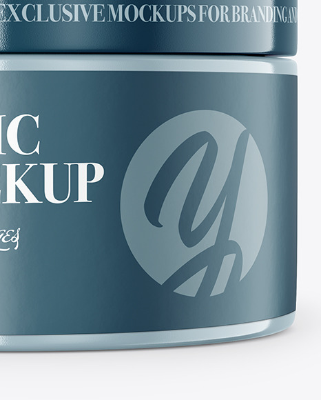 Plastic Cosmetic Jar Mockup PSD #1