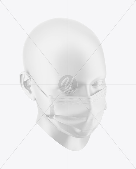 Download Face Mask Mockup In Apparel Mockups On Yellow Images Object Mockups