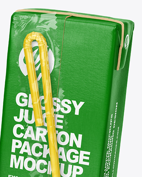 Two Glossy Juice Packages Mockup PSD #7