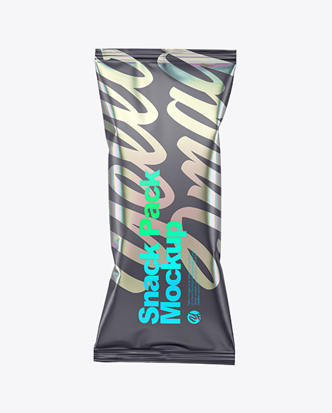 Matte Snack Pack Mockup   Front View PSD #1