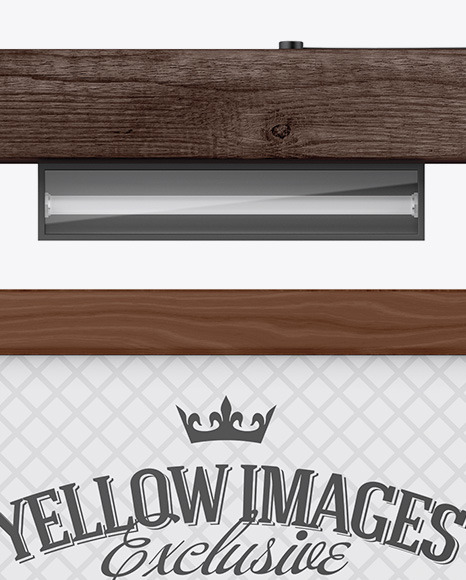 Wooden Sign Mockup PSD #7