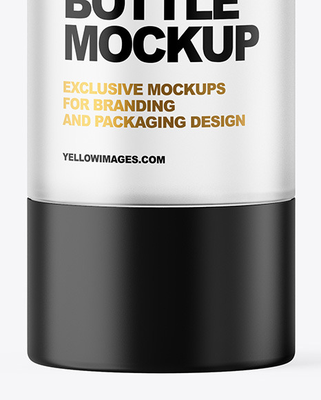 Frosted Airless Pump Bottle Mockup PSD #6