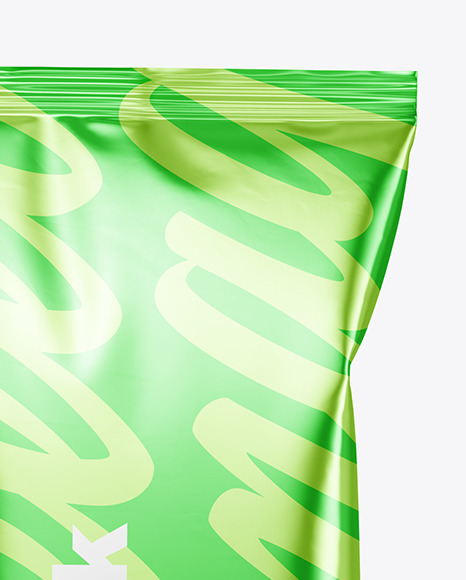 Metallic Snack Pack Mockup   Front View PSD #1
