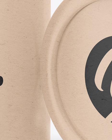 Kraft Paper Tube With Cotton Buds Mockup PSD #2