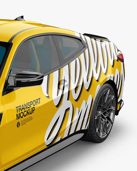 Compact Executive Car   Half Side View PSD #1