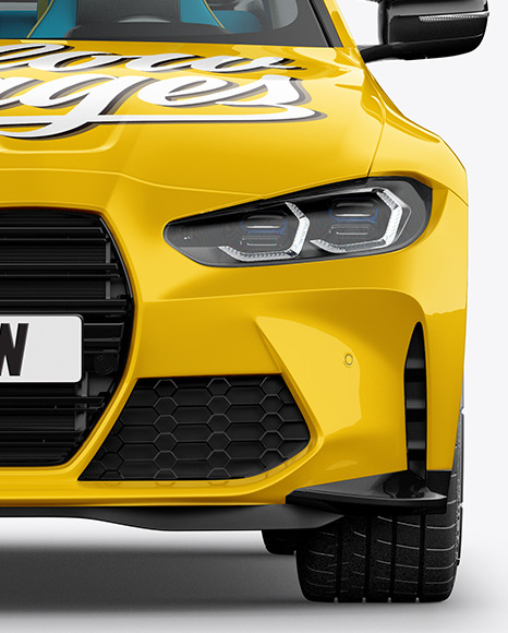 Compact Executive Car   Front View PSD #1