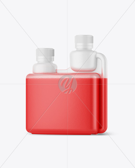 Matte Dosing Bottle Mockup - Half Side View
