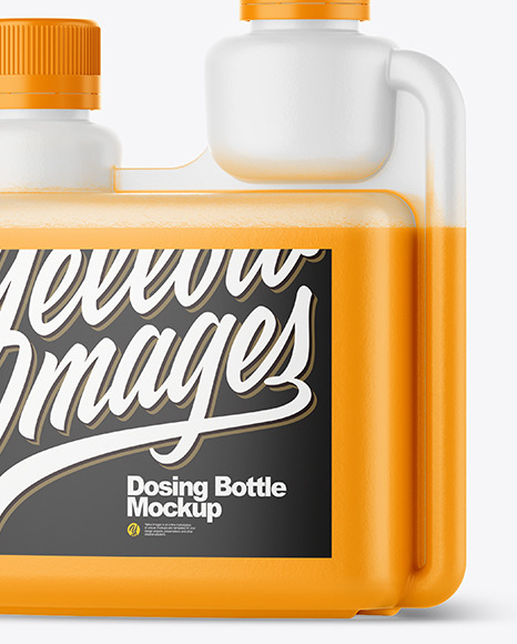 Matte Dosing Bottle Mockup - Half Side View