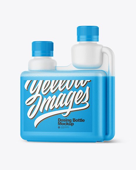 Matte Dosing Bottle Mockup - Half Side View