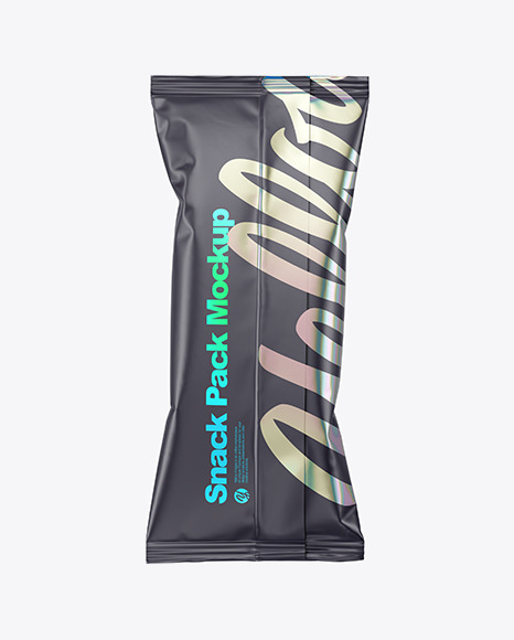 Matte Snack Pack Mockup   Back View PSD #1