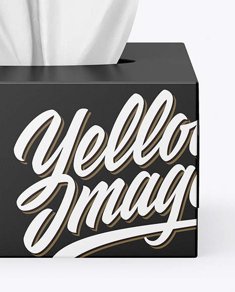 Box With Paper Wipes Mockup PSD #1