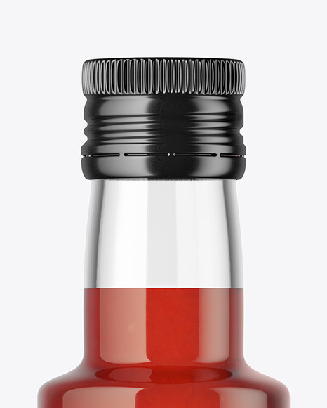 Bottle with Tomato Sauce Mockup PSD #1