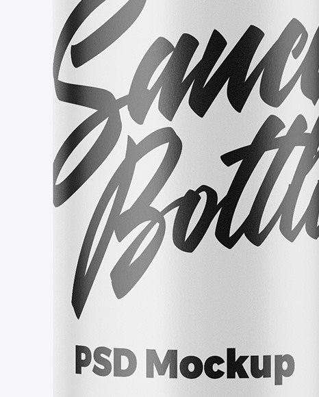 Bottle with Tomato Sauce Mockup PSD #6