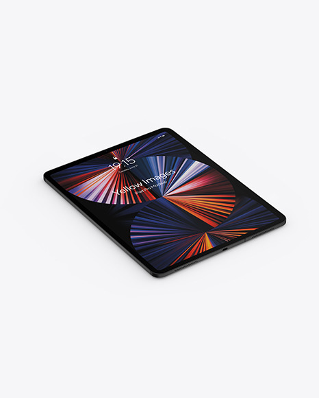 iPad Pro Space Gray Mockup PSD #2