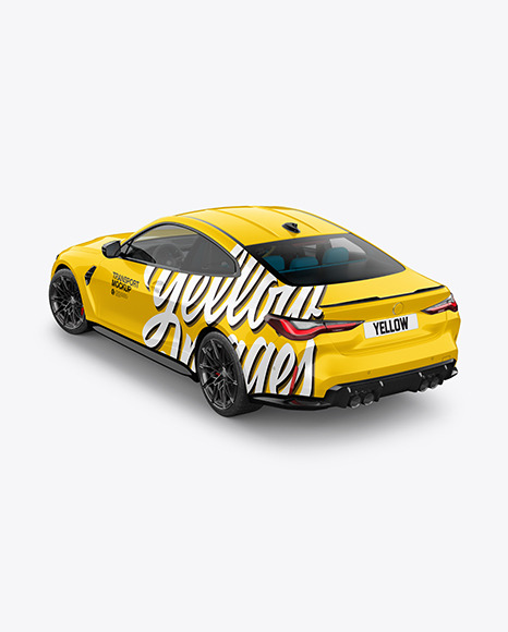 Compact Executive Car   Back Half Side View PSD #7