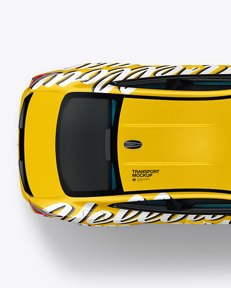 Compact Executive Car   Top View PSD #2