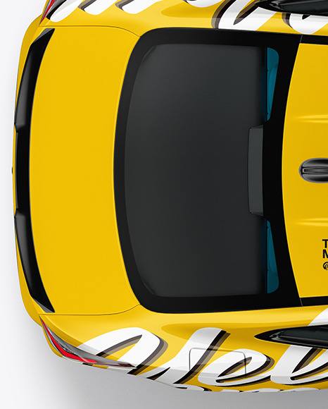 Compact Executive Car   Top View PSD #1