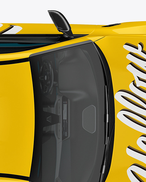 Compact Executive Car   Top View PSD #7