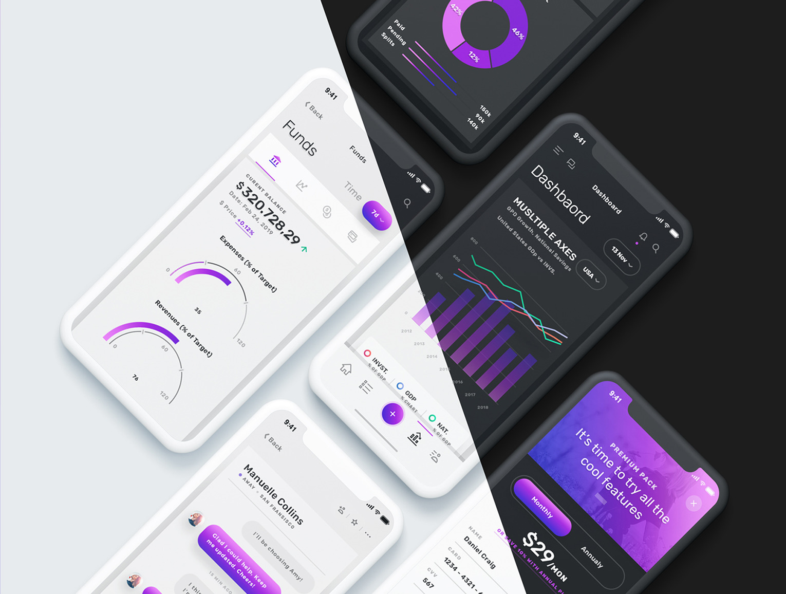 Vesper - Business & Dashboard Mobile App UI Kit