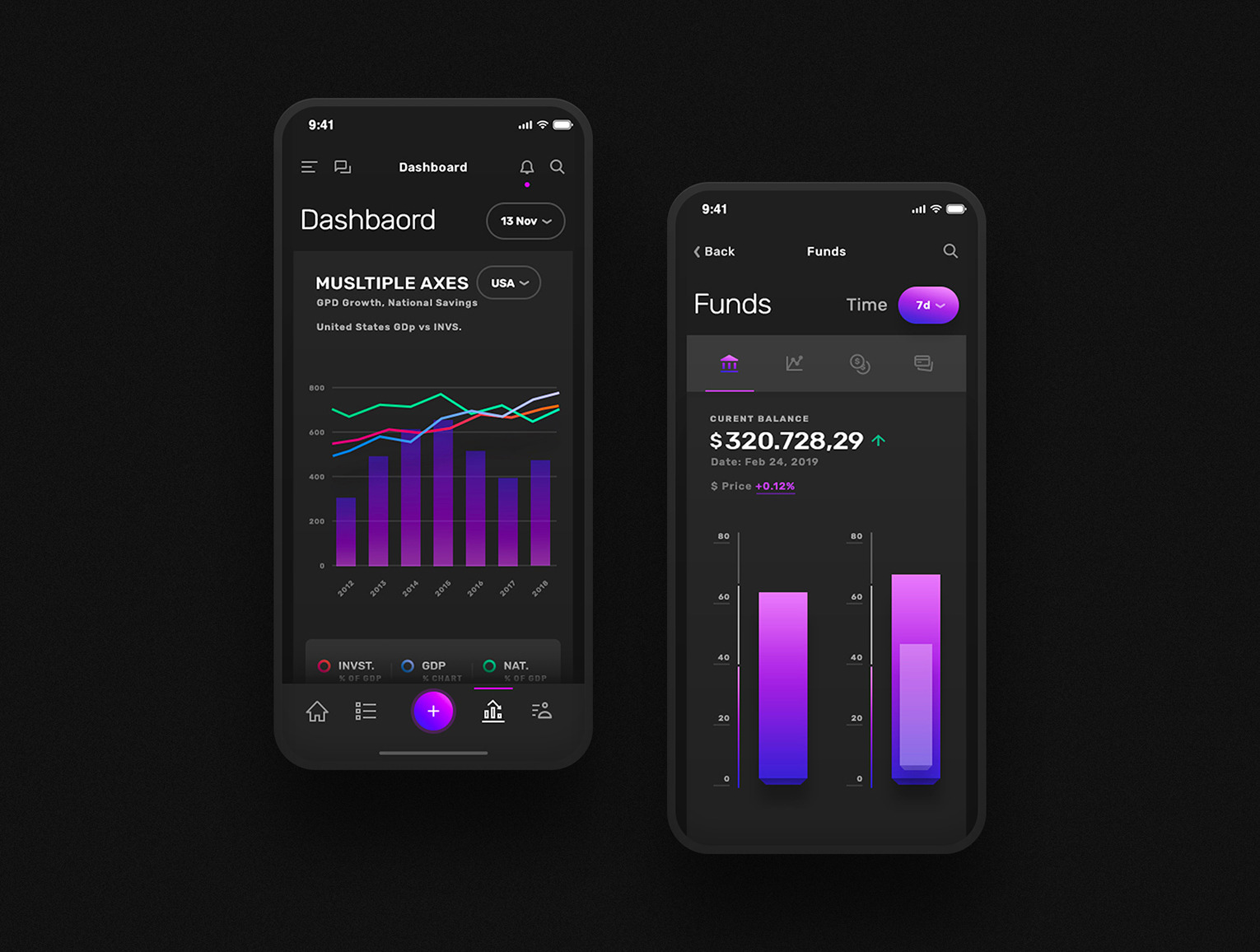 Vesper - Business & Dashboard Mobile App UI Kit