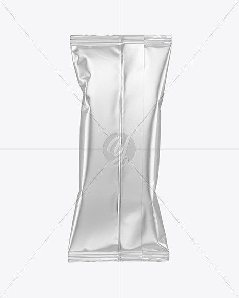 Metallic Snack Pack Mockup - Back View Metallic Snack Pack Mockup - Back View
