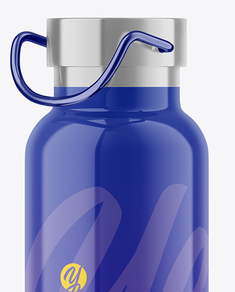 Glossy Thermo Bottle Mockup PSD #2