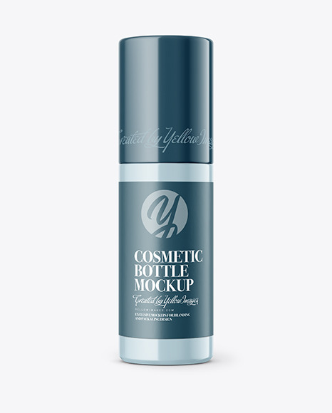 Plastic Cosmetic Bottle Mockup